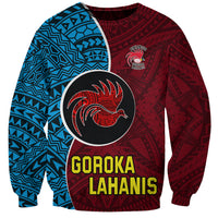 Bintangor Goroka Lahanis Rugby Sweatshirt Papua New Guinea Polynesian Tattoo LT03 Unisex Red - Polynesian Pride