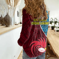 Bintangor Goroka Lahanis Rugby Women Casual Shirt Papua New Guinea Polynesian Tattoo LT03 - Polynesian Pride