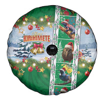 New Zealand Merry Christmas Spare Tire Cover Maori Animals, Koru Tattoo - Green Xmas Style LT03 - Polynesian Pride