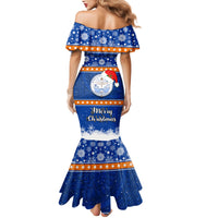 Marshall Islands Christmas Mermaid Dress Santa Claus and Coat of Arms Mix Polynesian Xmas Style LT03 - Polynesian Pride