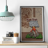 Aloha Volcano Custom Canvas Wall Art Mix Hawaiian Kakau Tribal LT03 - Polynesian Pride