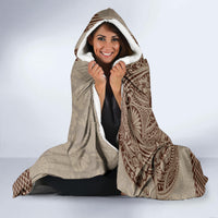 Aloha Volcano Custom Hooded Blanket Mix Hawaiian Kakau Tribal LT03 - Polynesian Pride