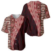 Tonga Fonulei and Ngatu Pattern Baseball Jersey LT03 - Polynesian Pride
