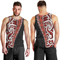 New Zealand Maori Stylized Koru Men Tank Top LT03 - Polynesian Pride