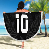 New Zealand Rugby Custom Beach Blanket The Champions Aotearoa LT03 - Polynesian Pride