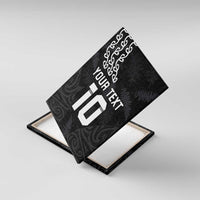 New Zealand Rugby Custom Canvas Wall Art The Champions Aotearoa LT03 With Frame Black - Polynesian Pride
