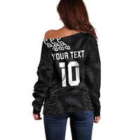 New Zealand Rugby Custom Off Shoulder Sweater The Champions Aotearoa LT03 - Polynesian Pride