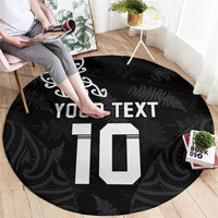 New Zealand Rugby Custom Round Carpet The Champions Aotearoa LT03 - Polynesian Pride