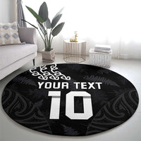 New Zealand Rugby Custom Round Carpet The Champions Aotearoa LT03 - Polynesian Pride