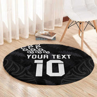 New Zealand Rugby Custom Round Carpet The Champions Aotearoa LT03 - Polynesian Pride