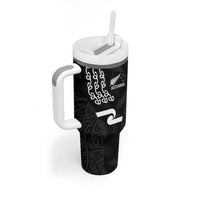 Custom New Zealand Rugby Jersey 2025 Tumbler With Handle The Champions Aotearoa LT03 - Polynesian Pride