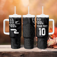 Custom New Zealand Rugby Jersey 2025 Tumbler With Handle The Champions Aotearoa LT03 - Polynesian Pride