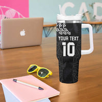 Custom New Zealand Rugby Jersey 2025 Tumbler With Handle The Champions Aotearoa LT03 - Polynesian Pride