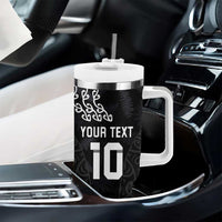 Custom New Zealand Rugby Jersey 2025 Tumbler With Handle The Champions Aotearoa LT03 - Polynesian Pride