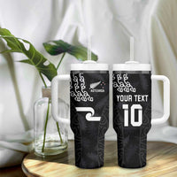 Custom New Zealand Rugby Jersey 2025 Tumbler With Handle The Champions Aotearoa LT03 - Polynesian Pride