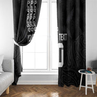 New Zealand Rugby Custom Window Curtain The Champions Aotearoa LT03 - Polynesian Pride