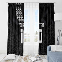 New Zealand Rugby Custom Window Curtain The Champions Aotearoa LT03 - Polynesian Pride