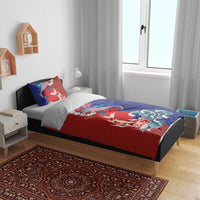 Hawaiian and Japanese Together Bedding Set The Whale and Koi Fish with Hinomaru and Lei LT03 - Polynesian Pride