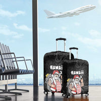 Hawaii Aloha Santa Claus Funny Polynesian Tattoo Luggage Cover Black Color LT03 - Polynesian Pride