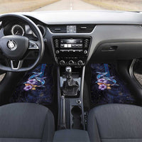 Hawaiian Whales Love Couple Car Mats Hibiscus and Kakau Art Tattoo Night Sky Vibe