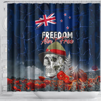 New Zealand ANZAC Day Shower Curtain Freedom Ain't Free