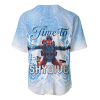New Zealand Sky Diving Baseball Jersey Lets Get High