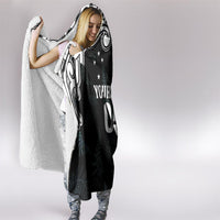 Custom New Zealand Fern Women Rugby Hooded Blanket Maori Pattern