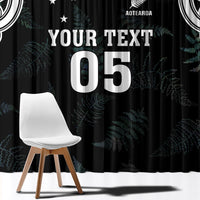 Custom New Zealand Fern Women Rugby Window Curtain Maori Pattern