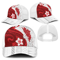 Samoa Teuila 2025 Baseball Net Cap Samoan Siapo Pattern Red Version - Polynesian Pride