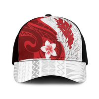 Samoa Teuila 2025 Mesh Trucker Cap Samoan Siapo Pattern Red Version - Polynesian Pride
