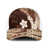 Samoa Teuila 2025 Mesh Trucker Cap Samoan Siapo Pattern Brown Version - Polynesian Pride