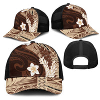 Samoa Teuila 2025 Mesh Trucker Cap Samoan Siapo Pattern Brown Version - Polynesian Pride
