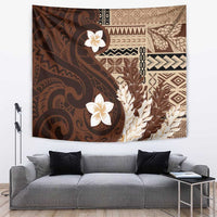 Samoa Teuila 2024 Tapestry Samoan Siapo Pattern Brown Version