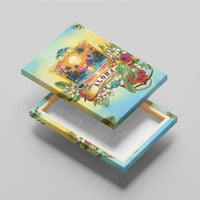 Aloha Hawaii Turtle Canvas Wall Art Retro Style - Polynesian Pride