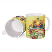 Aloha Hawaii Turtle Ceramic Mug Retro Style LT05 - Polynesian Pride