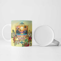 Aloha Hawaii Turtle Ceramic Mug Retro Style LT05 - Polynesian Pride