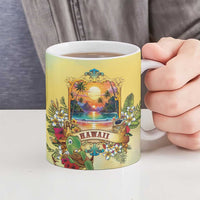 Aloha Hawaii Turtle Ceramic Mug Retro Style LT05 - Polynesian Pride