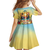 Aloha Hawaii Turtle Kid Short Sleeve Dress Retro Style - Polynesian Pride