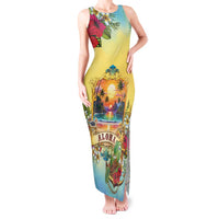 Aloha Hawaii Turtle Tank Maxi Dress Retro Style - Polynesian Pride