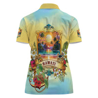Aloha Hawaii Turtle Women Polo Shirt Retro Style - Polynesian Pride