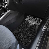 New Zealand Aotearoa Car Mats Maori Manta Ray Moko Black - Polynesian Pride