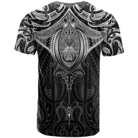 New Zealand Aotearoa T Shirt Maori Manta Ray Moko Black - Polynesian Pride