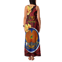 Papua New Guinea Gulf Province Family Matching Tank Maxi Dress and Hawaiian Shirt Mix Coat Of Arms Polynesian Pattern LT05 - Polynesian Pride