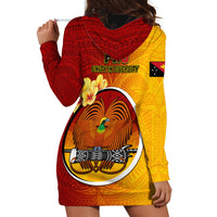 Papua New Guinea Madang Province Hoodie Dress Mix Coat Of Arms Polynesian Pattern LT05 - Polynesian Pride