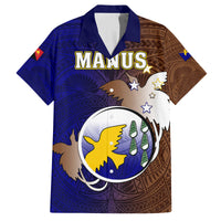 Papua New Guinea Manus Province Kid Hawaiian Shirt Mix Coat Of Arms Polynesian Pattern LT05 Kid Brown - Polynesian Pride