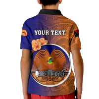 Personalized Papua New Guinea New Ireland Province Kid Polo Shirt Mix Coat Of Arms Polynesian Pattern LT05 - Polynesian Pride