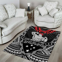 Samoa Wrestling Area Rug Samoan Wrestler Ulafala Style