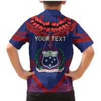 Personalised FAST Party Samoa Family Matching Mermaid Dress and Hawaiian Shirt Samoan Coat Of Arms Ulafala Style