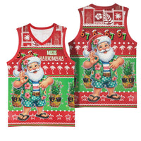 Mele Kalikimaka Hawaii Christmas Basketball Jersey Funny Santa 67 Gen Alpha Slang LT05 - Polynesian Pride