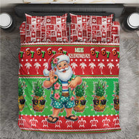Mele Kalikimaka Hawaii Christmas Bedding Set Funny Santa 67 Gen Alpha Slang LT05 Red - Polynesian Pride
